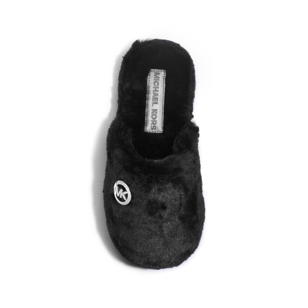 COPY - Black Fuzzy Michael Kors Slippers